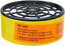 Filtro para respirador semi facial carbografite