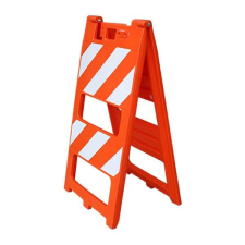 Cavalete de Sinalização laranja e branco