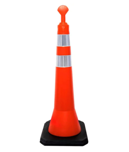 Cone de Sinalização Balizador tipo pirulito 5 kg