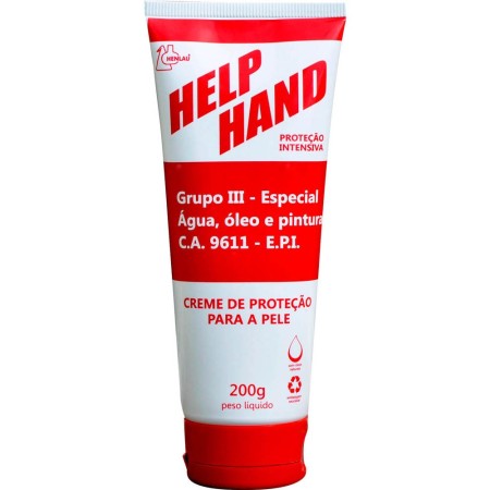 Creme de proteção para pele Grupo III Help hand bisnaga 200 g