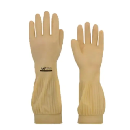 Luva vebene ranhurada látex 40 cm TAM GG