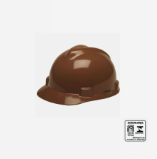 Capacete de Segurança completo marrom