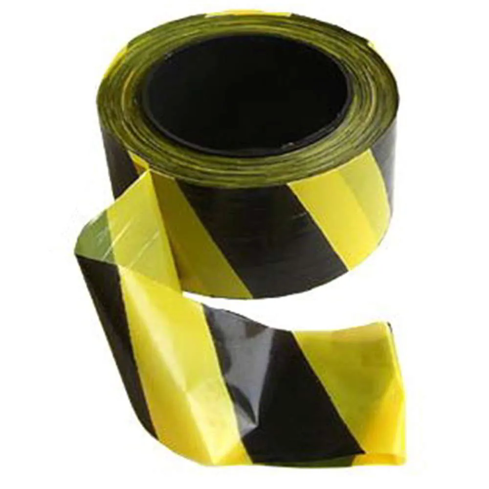 Fita zebrada preto e amarelo 200 mts