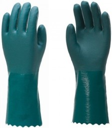 Luva PVC verde 46 cm com filtro Deltaplus T-9