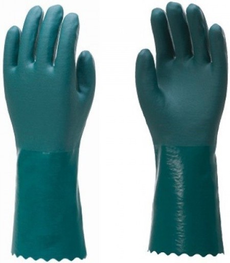 Luva PVC verde 46 cm com filtro Deltaplus T-9