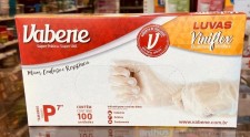 Luva Vinilflex P sem pó com 100 un Vabene